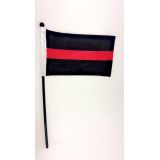 4"x6" Hand-held Mini Thin Red Line Flags